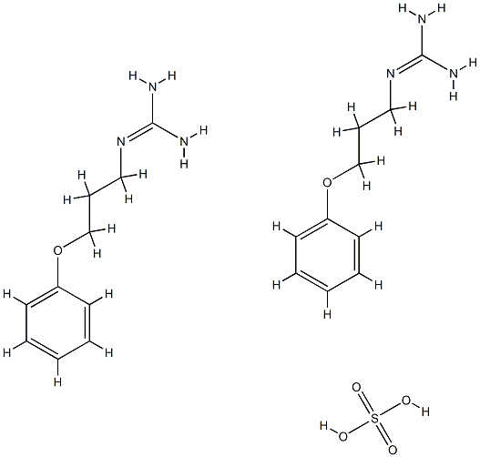 Guanidine,N-(3-phenoxypropyl)-, sulfate (2:1) Struktur