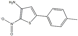 2-NITRO-3-AMINO-5-P-TOLYLTHIOPHENE Struktur