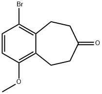 1-bromo-4-methoxy-8,9-dihydro-5H-benzo[7]annulen-7(6H)-one Struktur