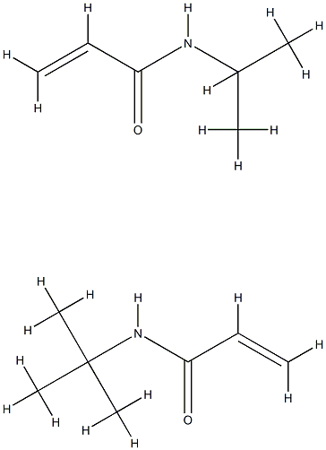 poly(N-isopropylacrylamide-N-tert-butylacrylamide)copolymer Struktur