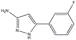 3-(3-fluorophenyl)-1H-pyrazol-5-amine Struktur