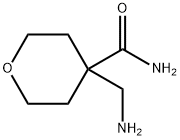 4-(aminomethyl)tetrahydro-2H-pyran-4-carboxamide Struktur