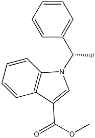 methyl 1-((S)-1-phenylethyl)-1H-indole-3-carboxylate Struktur