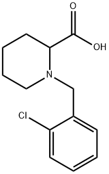 1-[(2-CHLOROPHENYL)METHYL]-2-PIPERIDINECARBOXYLIC ACID Struktur