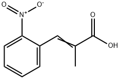 2-Propenoic acid, 2-Methyl-3-(2-nitrophenyl)- Struktur