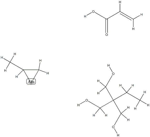 2-Propenoic acid, polymer with 2-ethyl-2-(hydroxymethyl)-1,3-propanediol and methyloxirane Struktur