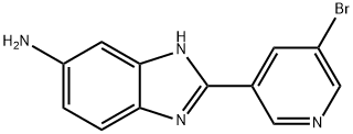 2-(5-Bromo-pyridin-3-yl)-3H-benzoimidazol-5-ylamine Struktur