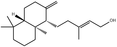 (+)-Copalol Struktur