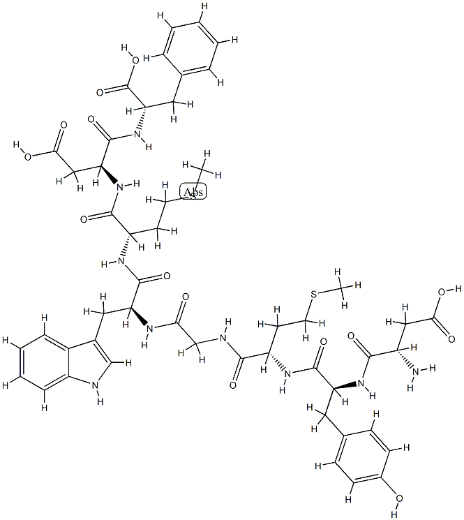 Cholecystokinin Octapeptide free acid (desulfated),Sincalide (free acid) (desulfated) Struktur