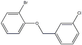 1-bromo-2-[(3-chlorophenyl)methoxy]benzene Struktur