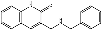 3-[(benzylamino)methyl]quinolin-2-ol Struktur