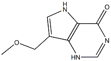 4H-Pyrrolo[3,2-d]pyrimidin-4-one,1,5-dihydro-7-(methoxymethyl)-(9CI) Struktur