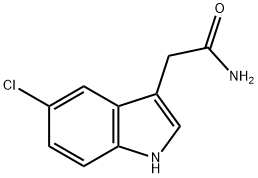 2-(5-chloro-1H-indol-3-yl)acetamide Struktur