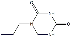 1,3,5-Triazine-2,4(1H,3H)-dione,dihydro-1-(2-propenyl)-(9CI) Struktur