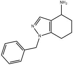 1-benzyl-4,5,6,7-tetrahydro-1H-indazol-4-amine Struktur