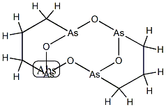 2,8,13,14-Tetraoxa-1,3,7,9-tetraarsatricyclo[7.3.1.13,7]tetradecane Struktur