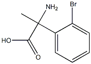 2-amino-2-(2-bromophenyl)propanoic acid Struktur