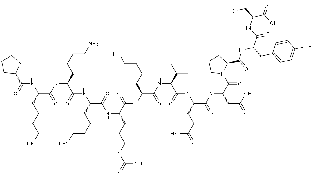 PRO-LYS-LYS-LYS-ARG-LYS-VAL-GLU-ASP-*PRO-TYR-CYS Struktur