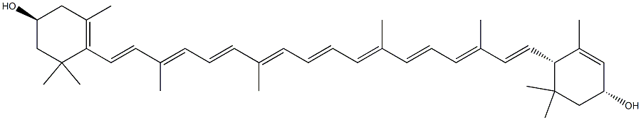 (3S,3'R,6'S)-β,ε-Carotene-3,3'-diol Struktur