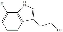 1H-INDOLE-3-ETHANOL,7-FLUORO- Struktur