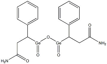 1-phenyl-2-carbamoylethylgermanium sesquioxide Struktur