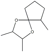 1,4-Dioxaspiro[4.4]nonane,2,3,6-trimethyl-,[2R-[2-alpha-,3-bta-,5-alpha-(R*)]]-(9CI) Struktur