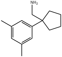 1-[1-(3,5-dimethylphenyl)cyclopentyl]methanamine(SALTDATA: FREE) Struktur