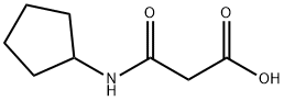 3-(cyclopentylamino)-3-oxopropanoic acid(SALTDATA: FREE) Struktur