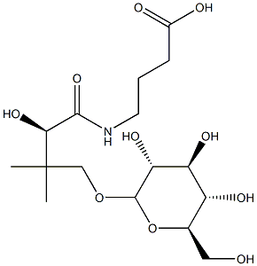 hopantenic acid glucoside Struktur