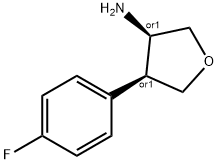 (3S,4R)-4-(4-fluorophenyl)oxolan-3-aMine Struktur