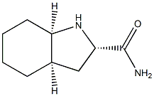 1H-Indole-2-carboxamide,octahydro-,[2S-(2-alpha-,3a-alpha-,7a-alpha-)]-(9CI) Struktur