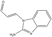 2-Propenal,3-(2-amino-1H-benzimidazol-1-yl)-(9CI) Struktur