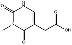 (3-methyl-2,4-dioxo-1,2,3,4-tetrahydro-5-pyrimidinyl)acetic acid(SALTDATA: FREE) Struktur