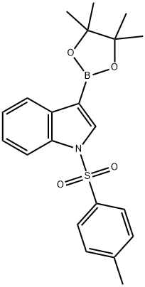 1-(TOLUENE-4-SULFONYL)-1H-INDOLE-3-BORONIC ACID PINACOL ESTER Struktur