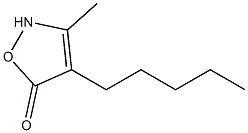 5(2H)-Isoxazolone,3-methyl-4-pentyl-(9CI) Struktur