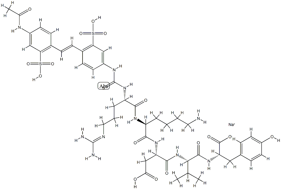 thymopoietin pentapeptide-stilbene isothiocyanate Struktur