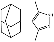 4-(1-adamantyl)-3,5-dimethyl-1H-pyrazole Struktur