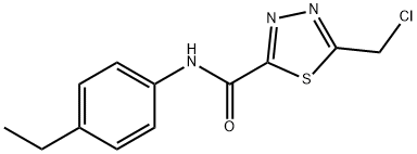 5-(chloromethyl)-N-(4-ethylphenyl)-1,3,4-thiadiazole-2-carboxamide Struktur