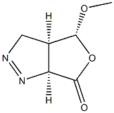 6H-Furo[3,4-c]pyrazol-6-one,3,3a,4,6a-tetrahydro-4-methoxy-,(3aR,4R,6aS)-rel-(9CI) Struktur