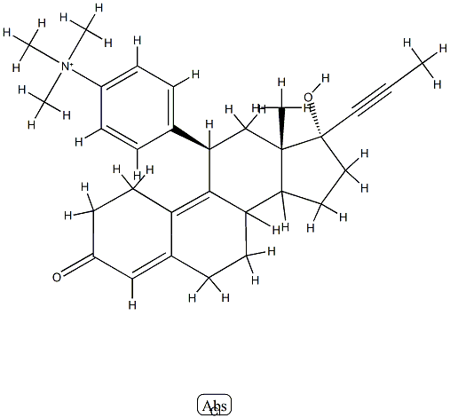 化合物 MIFEPRISTONE METHOCHLORIDE 結(jié)構(gòu)式