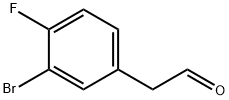 2-(3-bromo-4-fluorophenyl)acetaldehyde Struktur