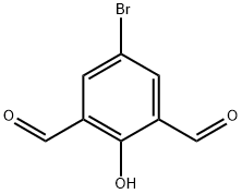 1,3-Benzenedicarboxaldehyde, 5-broMo-2-hydroxy- Struktur