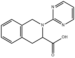 2-pyrimidin-2-yl-1,2,3,4-tetrahydroisoquinoline-3-carboxylic acid Struktur