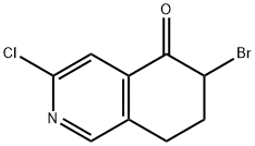 5(6H)-Isoquinolinone, 6-bromo-3-chloro-7,8-dihydro- Struktur