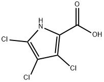 3,4,5-Trichloro-1H-pyrrole-2-carboxylic acid Struktur