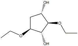 1,3-Cyclopentanediol,2,4-diethoxy-,(1-alpha-,2-bta-,3-alpha-,4-bta-)-(9CI) Struktur