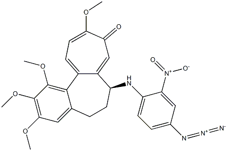 (2-nitro-4-azidophenyl)deacetylcolchicine Struktur