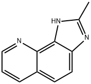 1H-Imidazo[4,5-h]quinoline,2-methyl-(9CI) Struktur