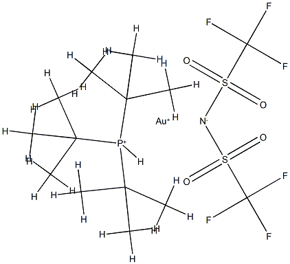 Tri-t-butylphosphine[bis(trifluoroMethyl)sulfonyliMido]gold(I) Struktur