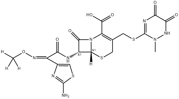 Ceftriaxone-d3 Disodium Salt Struktur